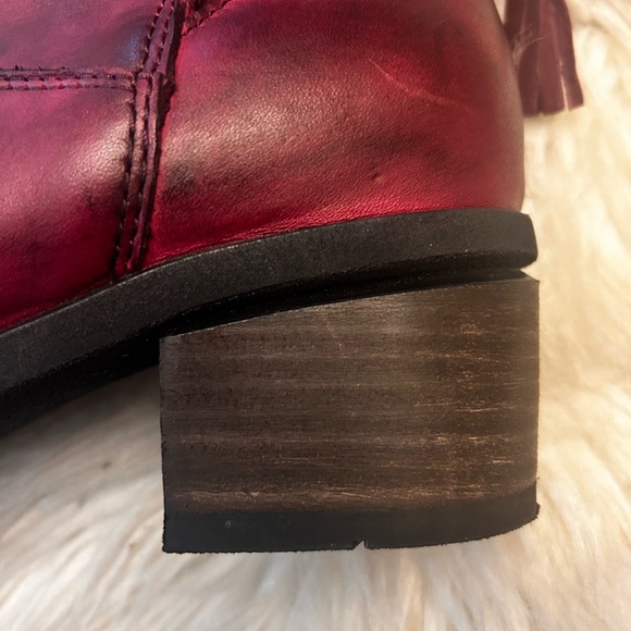 WOLKY ‘Idalia’ Oxblood Leather Booties - Picture 9 of 15